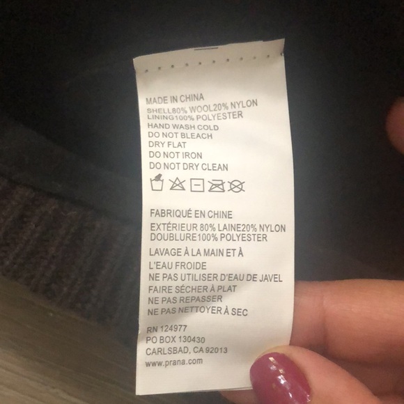 Prana Glacial Beanie Brown Wood Blend - Picture 6 of 9